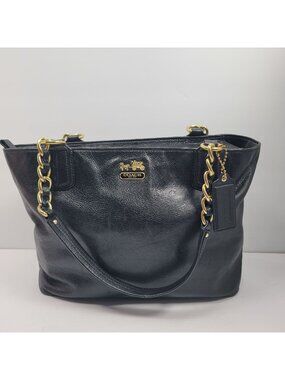 Coach Madison Women's Black Soft Leather Tote Bag H1294-20466